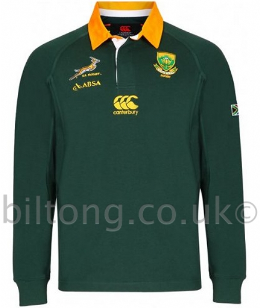 2013 Classic Home South Africa Rugby Shirt L/S | Susmans Best Beef ...