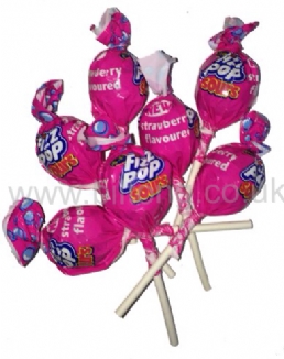 Strawberry Fizz Pops pack of 5