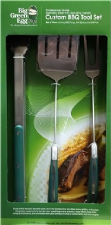 Big Green Egg Premium BBQ Tool Set (Fork, Spatula, Tong)