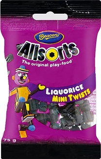 Beacon Liquorice Twists 75g